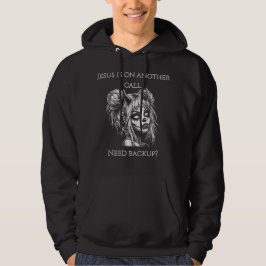 Jesus ist am anderen Telefon – Succubus-Backup Hoodie