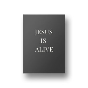 Jesus ist am Leben Christliches Wandkunstposter  Poster