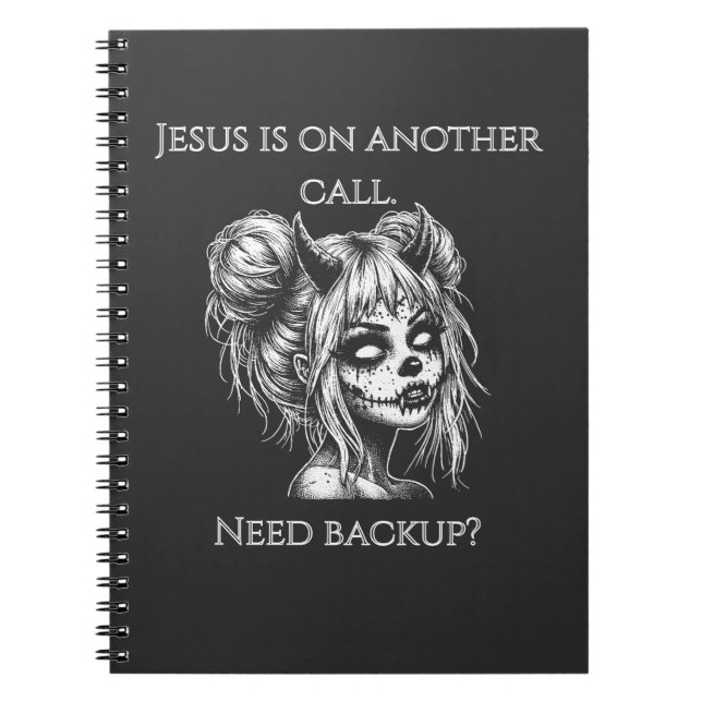 Jesus ist auf einem anderen Telefon – Succubus-Bac Notizblock (Vorderseite)
