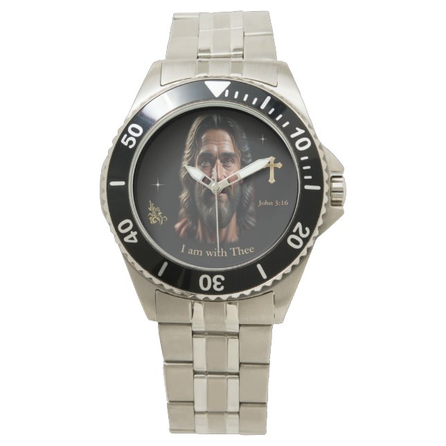 Jesus ist bei dir armbanduhr (Vorderseite)