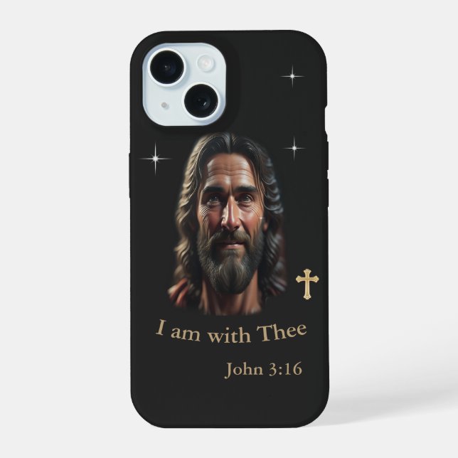 Jesus ist bei dir iPhone 15 hülle (Rückseite)
