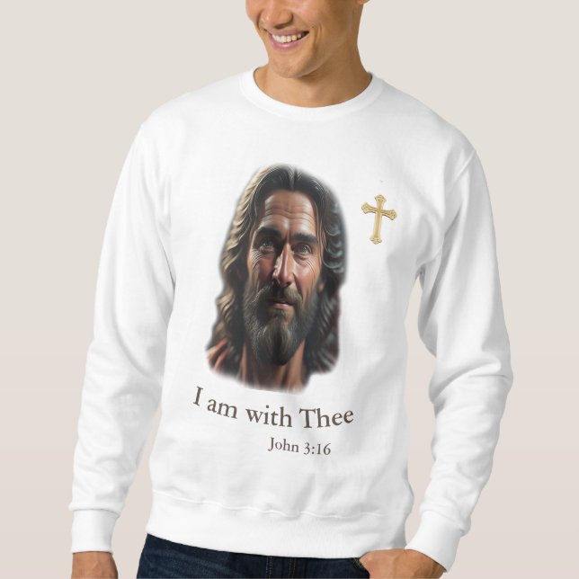 Jesus ist bei dir sweatshirt (Vorderseite)
