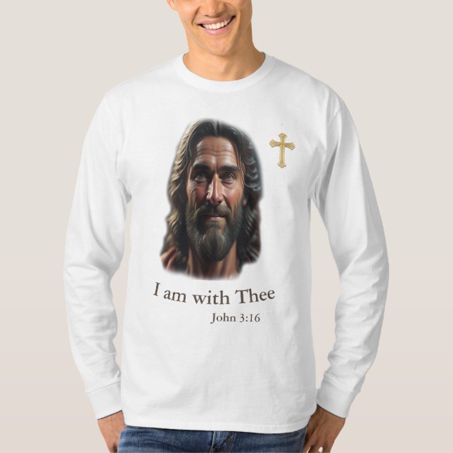 Jesus ist bei dir T-Shirt (Vorderseite)