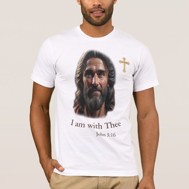 Jesus ist bei dir T-Shirt (Vorderseite)