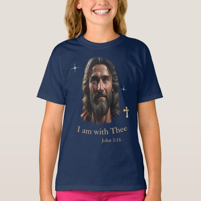 Jesus ist bei dir T-Shirt (Vorderseite)