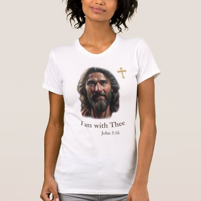Jesus ist bei dir T-Shirt (Vorderseite)