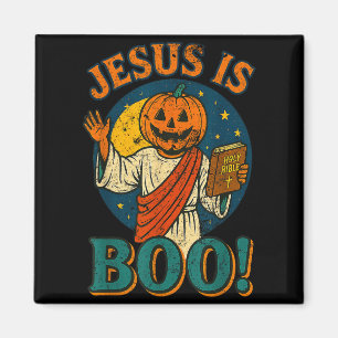 Jesus ist Boo! Süßer christlicher Vintage-Hallowee Magnet