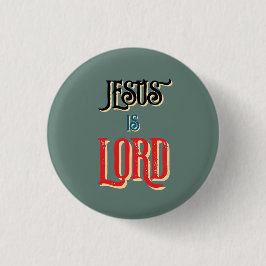 Jesus ist Christlich LORD Green Button