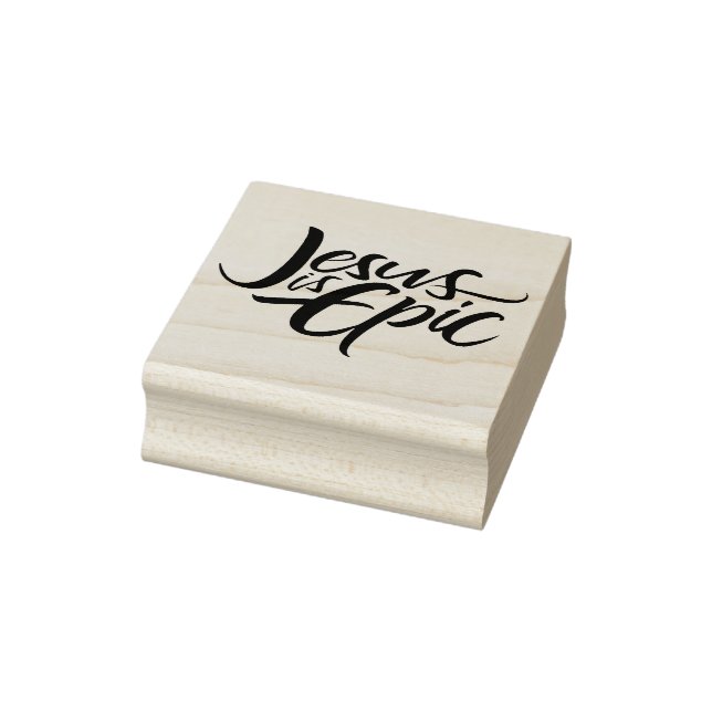 Jesus ist Christlicher Christus in epischer Schrif Gummistempel (Stempel)