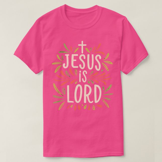 Jesus ist Christlicher Herr T-Shirt (Design vorne)