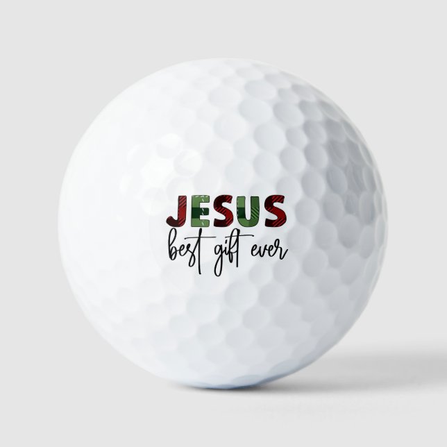 Jesus ist das beste Geschenk aller Zeiten, Christl Golfball (Vorderseite)