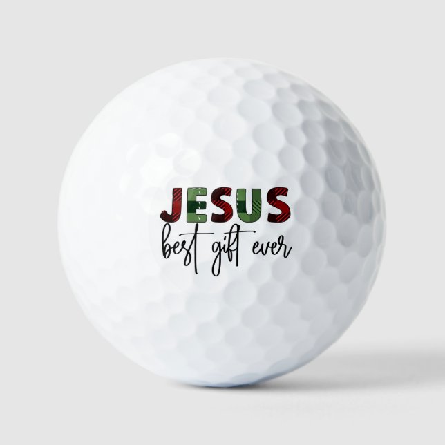 Jesus ist das beste Geschenk aller Zeiten, Christl Golfball (Vorderseite)