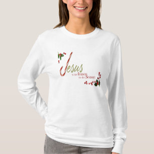 Jesus ist das Grund-Damen-lange Hülsen-T-Shirt T-Shirt