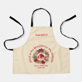 JESUS IST DAS GRÜNDE FÜR Weihnachten Schürze