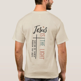 "Jesus ist das Licht", anpassbarer Abschnitt auf d T-Shirt