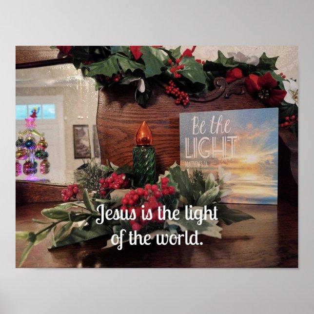 Jesus ist das Licht der Welt. Poster (Vorne)