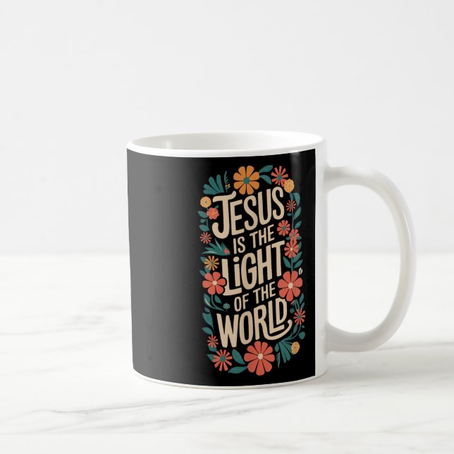 Jesus ist das Licht religiöser Christlich Kaffeetasse (Rechts)