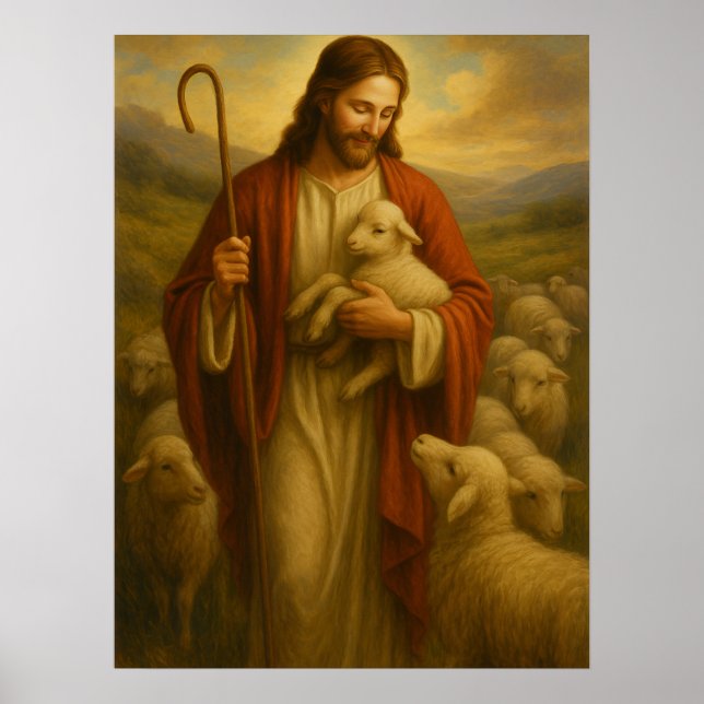 Jesus ist das Shephard #3™ LDS Wall Art Poster (Vorne)