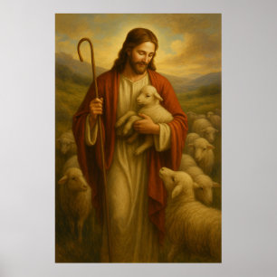 Jesus ist das Shephard #3™ LDS Wall Art Poster