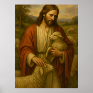 Jesus ist das Shephard #4™ LDS Wall Art Poster