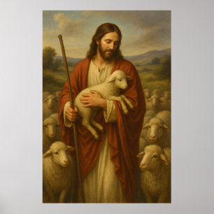 Jesus ist das Shephard #5™ LDS Wall Art Poster