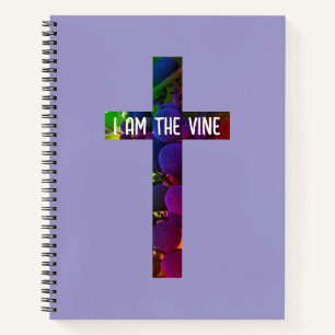 Jesus ist das Weinkreuz und die Traubenbibel Verse Notizbuch