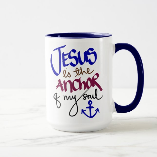 Jesus ist der Anker meines Souls Tasse (Rechts)