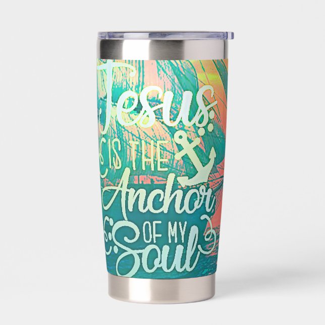 Jesus ist der Anker Thermobecher (Links)