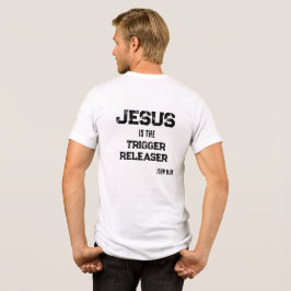 Jesus ist der Auslöser Glaube Schrift Tri-Blend Shirt
