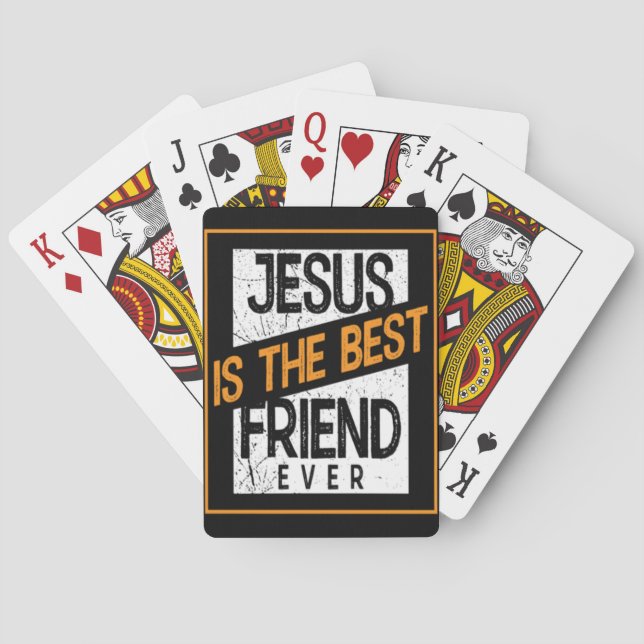 JESUS IST DER BESTE FREUND JEMALS SPIELKARTEN (Rückseite)