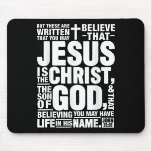Jesus ist der Christus der Sohn Gottes Johannes 20 Mousepad