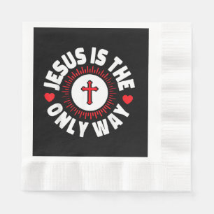 Jesus ist der einzige Weg Christentum Serviette