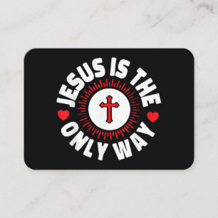 Jesus ist der einzige Weg Christentum Visitenkarte