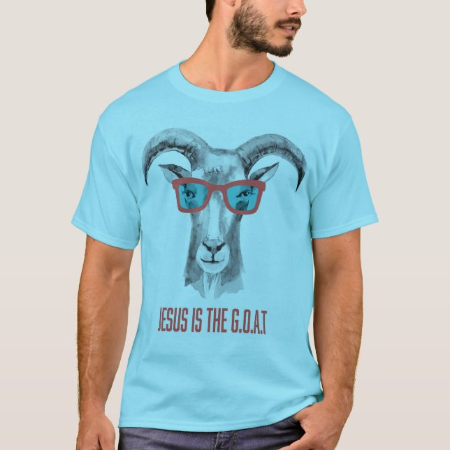 Jesus ist der G.O.A.T. T-Shirt (Vorderseite)