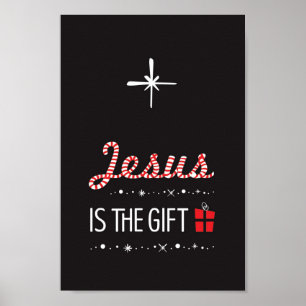 Jesus ist der Geschenkgrund für dieses Saisonposte Poster