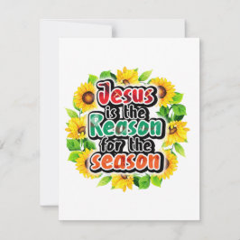 Jesus ist der Grund Feiertagskarte