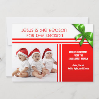 Jesus ist der Grund für Christliches Foto Feiertagskarte
