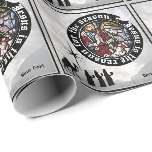 Jesus ist der Grund für das Geschenk Wrap der Jahr Geschenkpapier