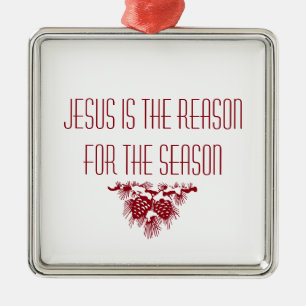 JESUS IST DER GRUND FÜR DAS Weihnachtsangebot DER  Ornament Aus Metall