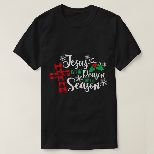 Jesus ist der Grund für das Weihnachtsfest der Jah T-Shirt (Design vorne)