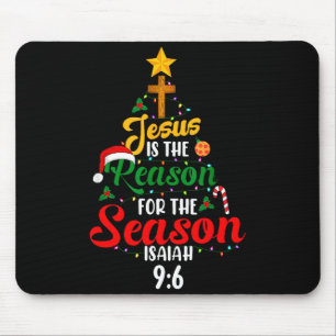 Jesus ist der Grund für den Saisonsbaum Jesaja 9_6 Mousepad