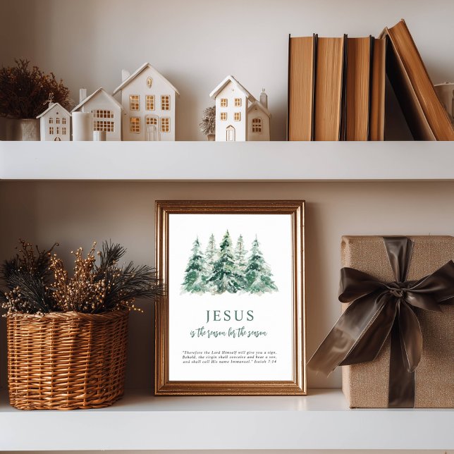 Jesus ist der Grund für den Wasserfarbenbaum der J Poster (Von Creator hochgeladen)