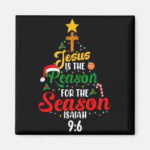 Jesus ist der Grund für den Weihnachtsbaum Jesaja Magnet