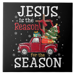 Jesus ist der Grund für die christliche Glaubenssa Fliese