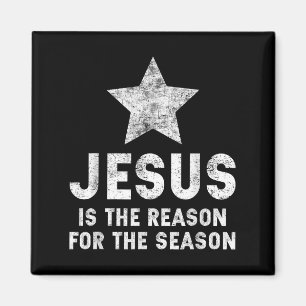 Jesus ist der Grund für die christliche Glaubenssa Magnet