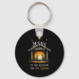 Jesus ist der Grund für die christliche Glaubenssa Schlüsselanhänger