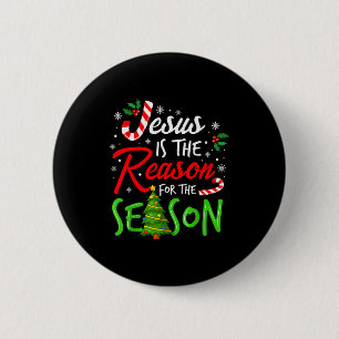 Jesus ist der Grund für die christliche Glaubensze Button