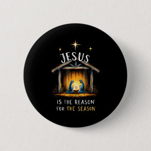 Jesus ist der Grund für die christliche Glaubensze Button