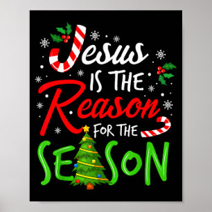Jesus ist der Grund für die christliche Glaubensze Poster