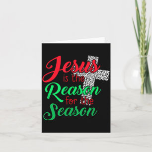 Jesus ist der Grund für die christliche Weihnachts Karte